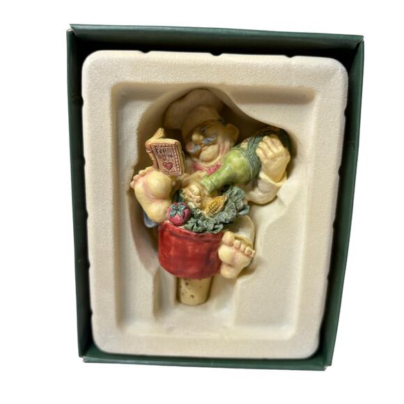 WINE THINGS UNLIMITED | Vintage 2000 Chef Wine Bottle Stopper New in Box - Picture 2 of 14